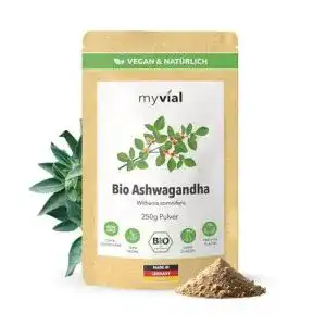Ashwagandha pulver myvial bio ashwagandha pulver 250g