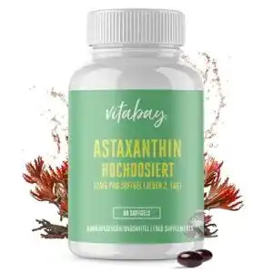 Astaxanthin vitabay 12 mg hochdosiert vegan 90 softgel kaps