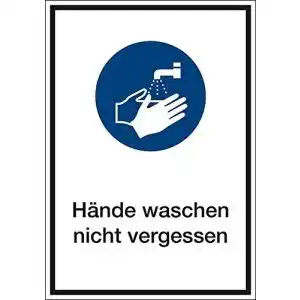 Aufkleber Hände waschen