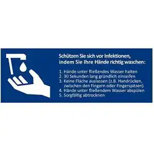 Aufkleber haende waschen medilabel 5 stueck aufkleber