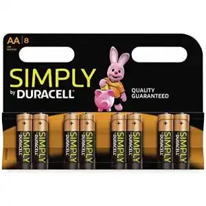 Batterie duracell simply aa mn1500 lr6 8er