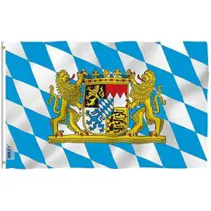 Bayern flagge anley fliegenbrise 3x5 fuss bayern mit loewenflagge 1