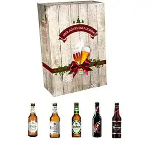 Bier adventskalender handelshaus huber koelle holz bierpaket