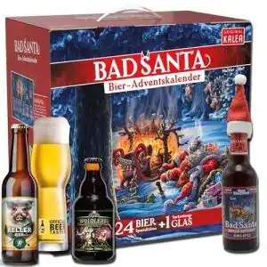 Bier adventskalender kalea edition bad santa bestueckung 2024
