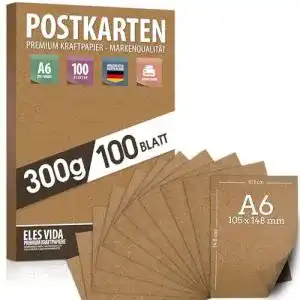 Blanko postkarten eles vida blanko kraftpapier postkarten