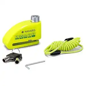 Bremsscheibenschloss navaris motorrad mit alarmfunktion 110 db