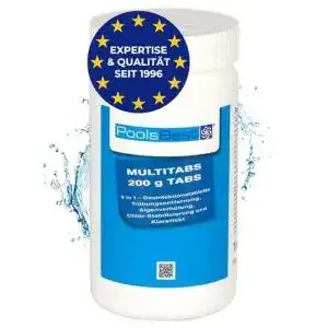 Chlortabletten pool poolsbest 1kg chlor multitabs 5 in 1 200g