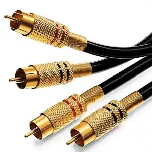 Cinch-Kabel - cinch kabel deleycon 05m audio cinch kabel 2x cinch stecker