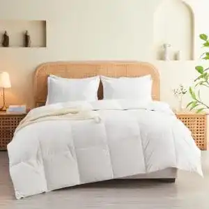 Daunendecke 200 x 200 puredown sommer leicht bettdecke