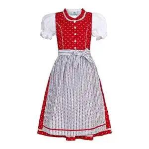 Dirndl kinder isar trachten kinderdirndl ida rot oder pink rot 110