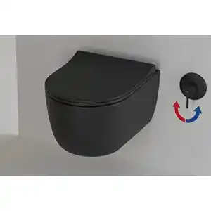 Dusch wc badena dusch wc spuelrandlos schwarz matt