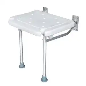 Duschklappsitz weytoll wandmontage duschstuhl mit stuetzfuessen