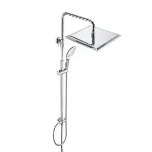 Duschstange joho duschset ohne armatur chrom duschsaeuleset