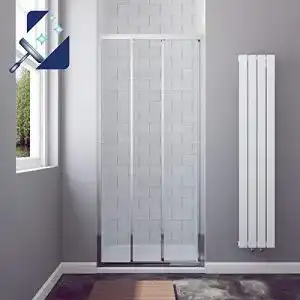 Duschtuer aquabatos 90 x 195 cm nische 3 teilige schiebetuer