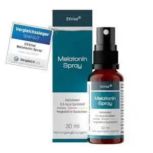 Einschlafhilfe exvital melatonin spray mit lavendel extrakt