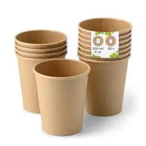 Einwegbecher biozoyg 50 stueck kaffeebecher pappbecher 200ml