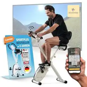Ergometer mit app sportplus heimtrainer fahrrad klappbar