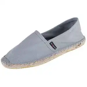 Espadrilles damen japanwelt espadrilles unicolor canvas grau