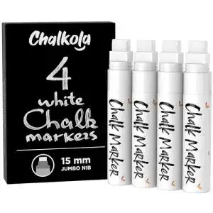 Fenstermalstifte chalkola kreidestifte fuer tafel abwaschbar weiss