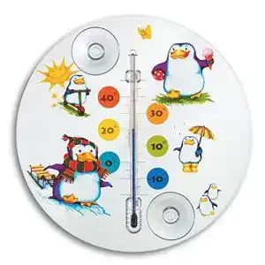 Fensterthermometer tfa dostmann pinguin analoges