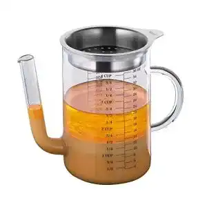 Fetttrennkanne kuechenprofi fett trennkanne 1 liter aus glas