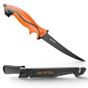 Filetiermesser skyfox fischmesser angeln und fisch klinge 18 cm