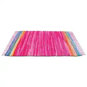 Flickenteppich bestlivings 120 x 180 cm handgewebte baumwolle