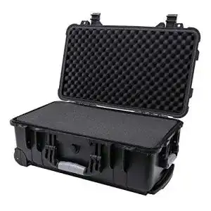 Fotokoffer hmf odk400 outdoor trolley mit rasterschaumstoff