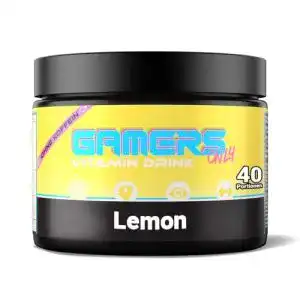 Gaming booster gamers only vitamin pulver yellow laser lemon