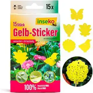 Gelbtafeln inseko 15 x profi gelbsticker gelbfalle fliegenfalle