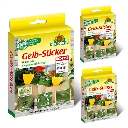 Neudorff Gelbtafeln Gelb-Sticker 30 Stück zur Bekämpfung von Schädlingen
