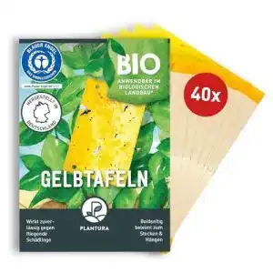 Gelbtafeln plantura gegen trauermuecken