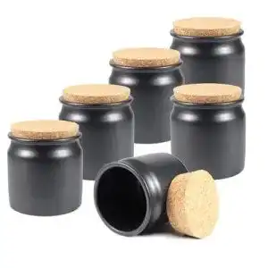Gewuerzdosen tuuters keramik gewuerzglaeser set mit korken 150ml