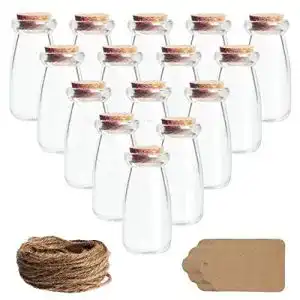 Glasflaeschchen belle vous mini glasflaschen mit korken