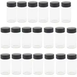 Glasflaeschchen kaheign 20pcs durchsichtige 20 ml 2 3 unzen