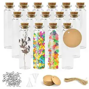 Glasflaeschchen reforung 40 stueck mini glasflaschen mit korken