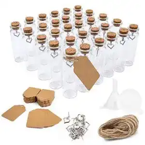 Glasflaeschchen surmounty mini glasflaschen 30pcs mit korken