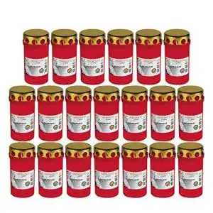Grabkerze beste choice grablicht brenner nr 3 rot mit deckel