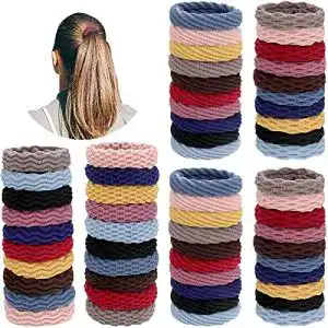 Haargummi willbond 60 stueck nahtlose baumwolle elastische