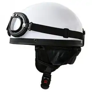 Halbschalenhelm ato helme ato oldtimer mit fliegerbrille