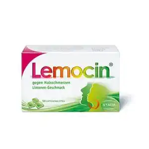 Halsschmerztabletten lemocin lutschtabletten limonengeschmack