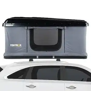 Hartschalen dachzelt tentbox dachzelt classic schwarz und grau