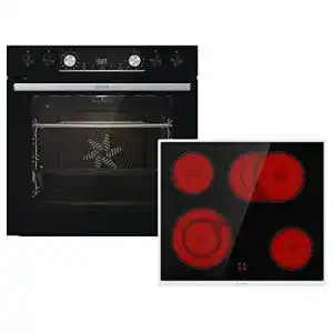 Herd gorenje einbaubackofen set black set 4 pyrolyse