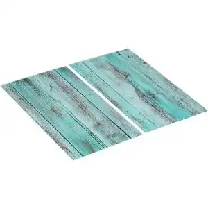Herdabdeckplatten allstar glasabdeckplatten blue wood 2er set
