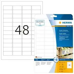 Herma etiketten herma 10902 power etiketten 25 blatt