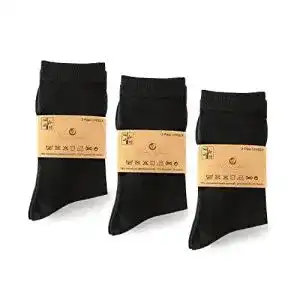Herrensocken schwarz vivi idee 9 paar bambus business
