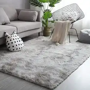 Hochflor teppich niulaa hochflor teppich 120x160 grau weiss