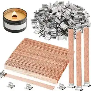 Holzdocht atuful 100 stueck kerzenherstellung natuerliche holz