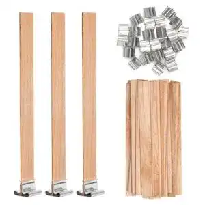 Holzdocht vabneer 50 stueck docht fuer kerzen holz kerze docht