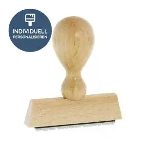 Holzstempel stempel fabrik personalisierter custom 1 zeilig